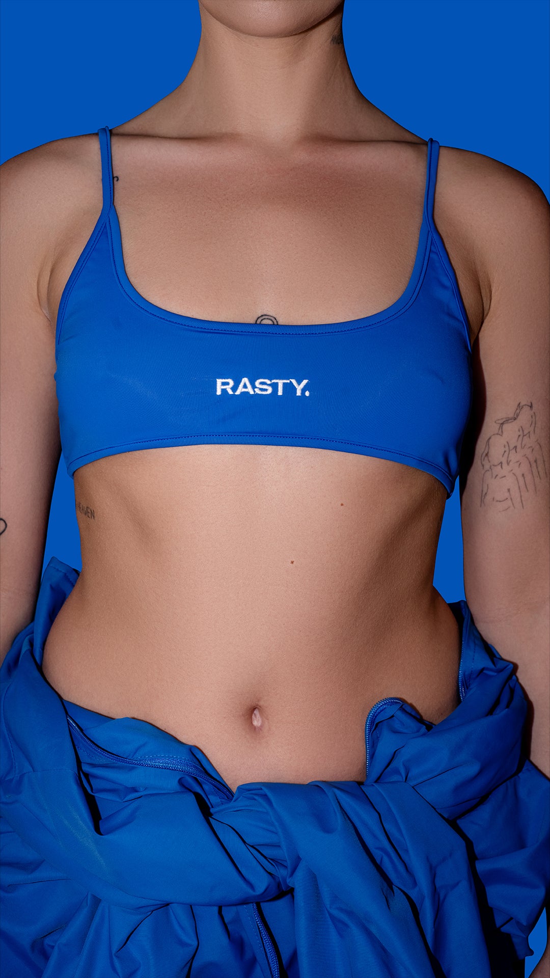 BLUE BRALETTE