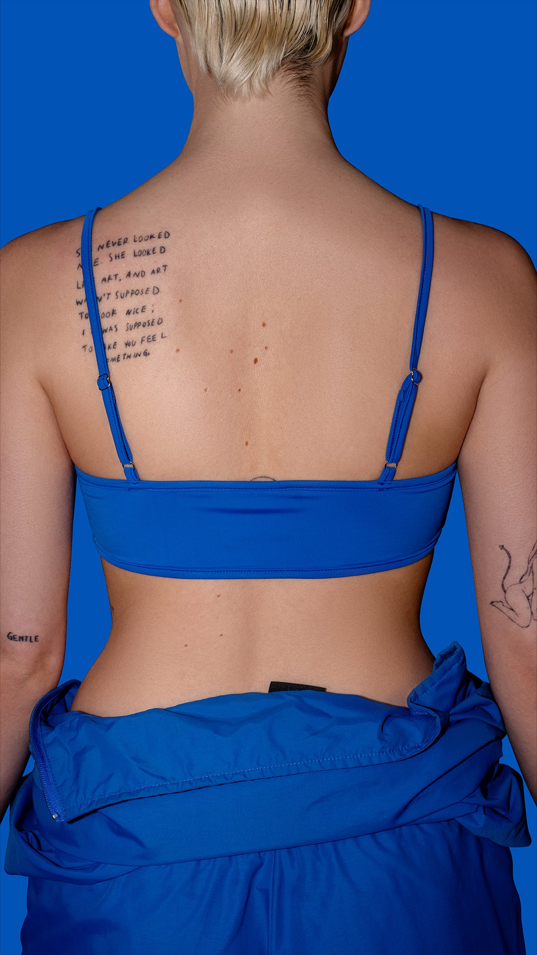 BLUE BRALETTE