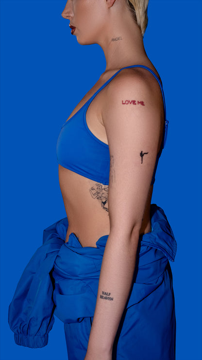 BLUE BRALETTE